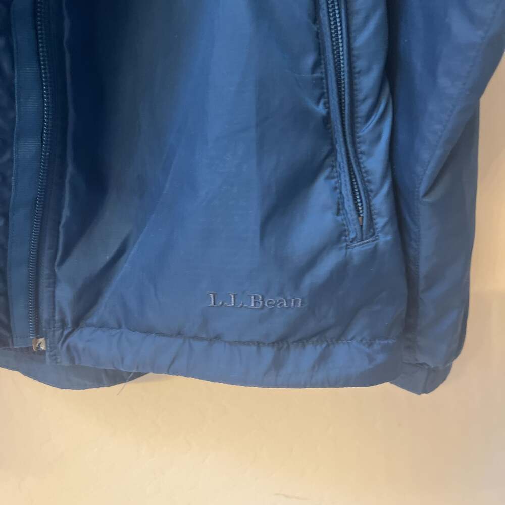 L.L.Bean Women’s Blue Fleece Lined Full Zip Jacket Medium - Picture 7 of 12